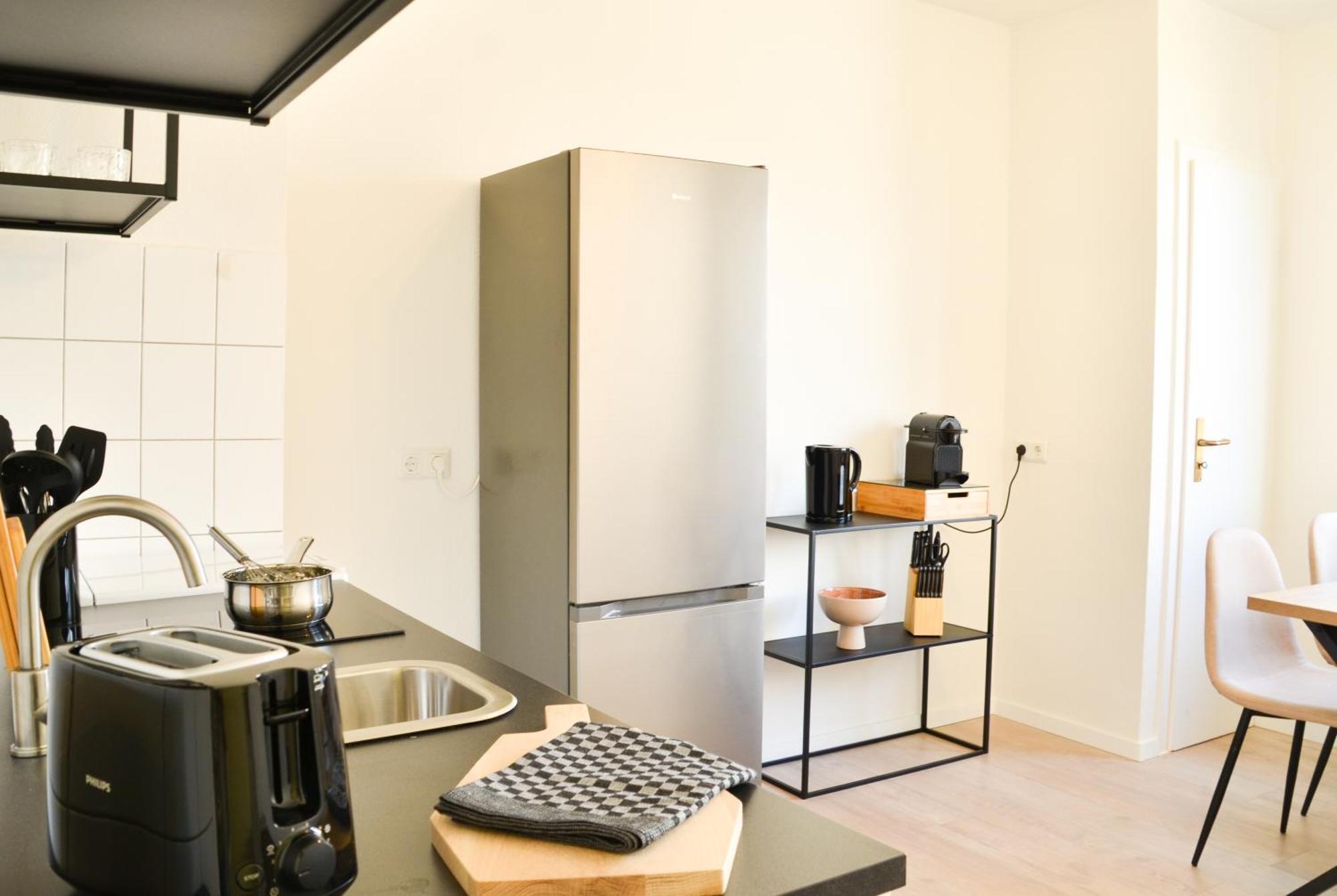 Milpau Bottrop 2 - Modernes Und Zentrales Premium-Apartment Fuer 4 Personen Mit Queensize-Bett Und Einzelbetten - Netflix, Nespresso Und Smart-Tv Eksteriør bilde